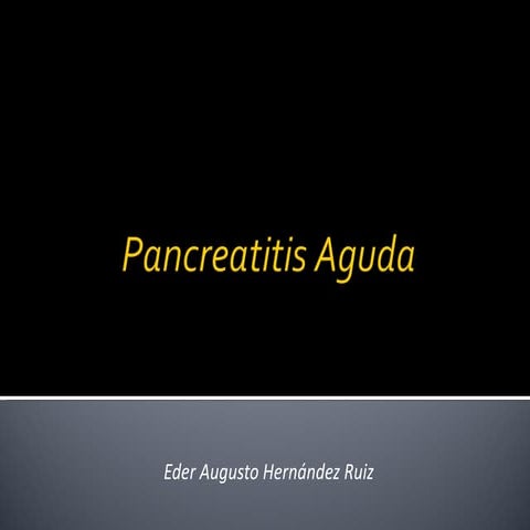 Pancreatitis Aguda