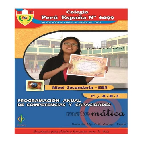 PROGRAMACIÓN  ANUAL DE MATEMATICA   1º SECUNDARIA 2014