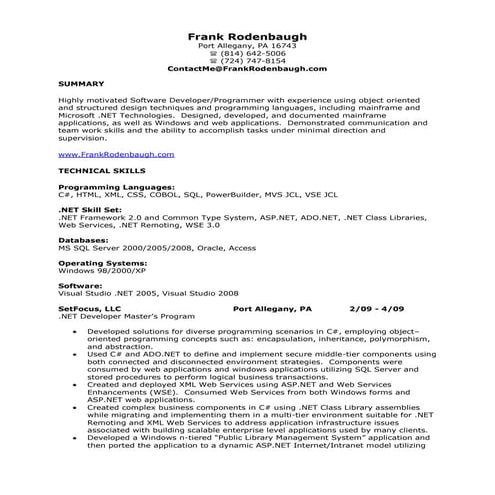 Pa 09 N1 Frank Rodenbaugh