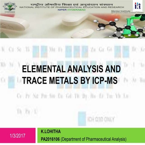 Elemental analysis & Trace metals by ICP-MS