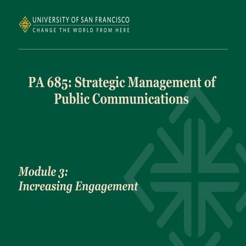 Module 3: Increasing Engagement