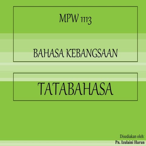 1.6 konsep kata | PPTX