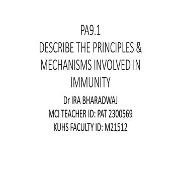 OVERVIEW OF NORMAL IMMUNE SYSTEM