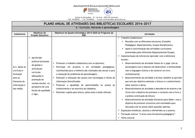 Paa bibliotecas escolares 2016 2017