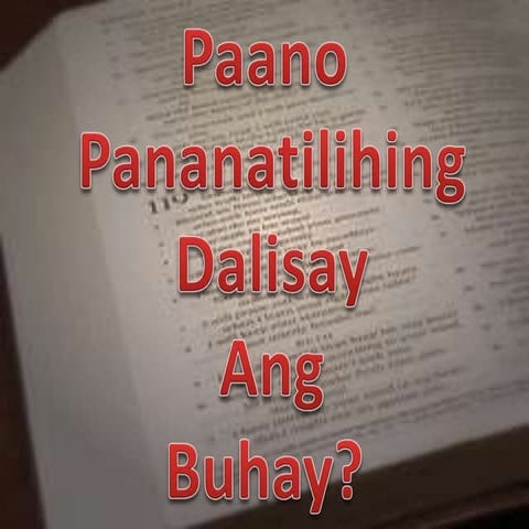 Paano mamuhay ng dalisay
