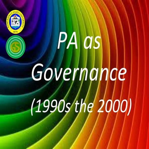 PA as Governance
