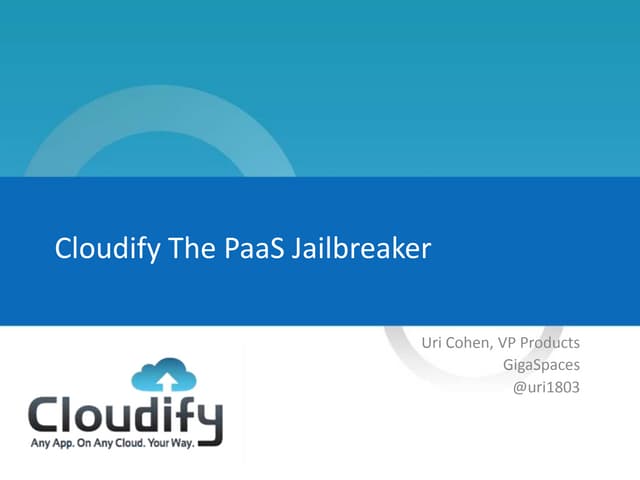The DevOps PaaS Infusion - May meetup