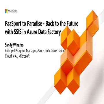 PaaSport to Paradise: Back to the Future with SSIS in Azure Data Factory