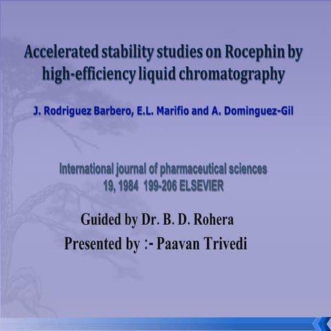 Paavan Stability Studies