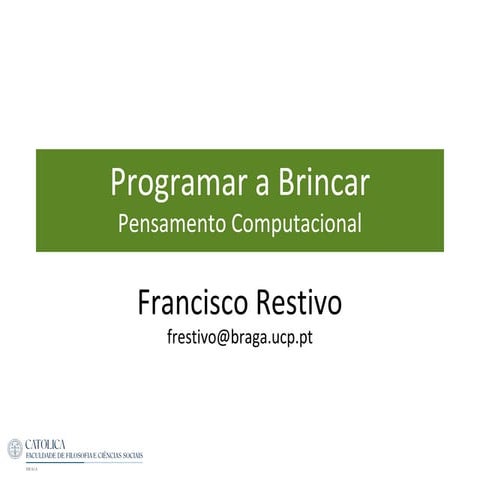Programar a Brincar