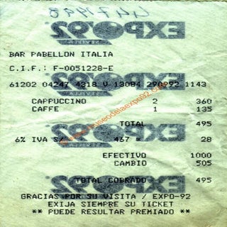 Tiques de pabellones EXPO92