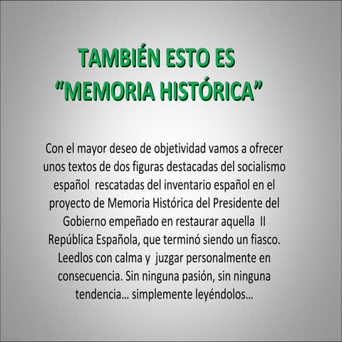 Pablo Iglesias Y Largo Caballero