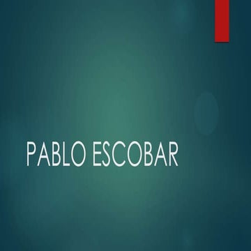 Pablo escobar