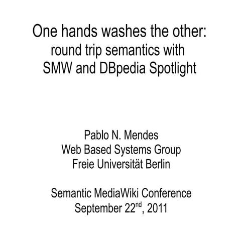 SMWCon Fall 2011 Lightning Talk