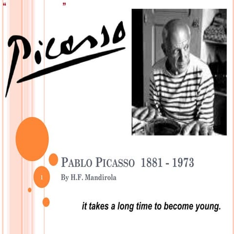 Pablo ¨Picasso