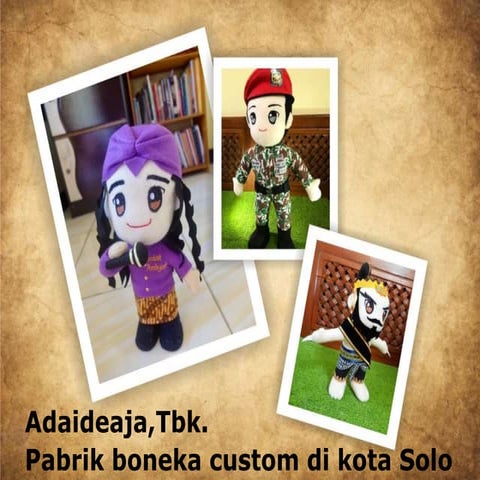 Pabrik boneka custom di kota solo | PPTX