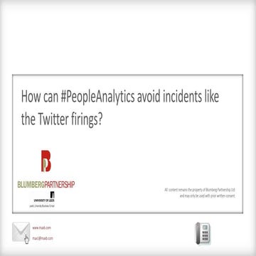 Max Blumberg: How can #PeopleAnalytics prevent incidents like the Twitter fir...