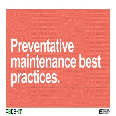 Pace IT - Maintenance Procedures Best Practices