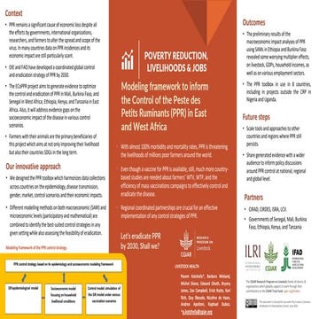 Modeling framework to inform control of peste des petits ruminants (PPR) in E...