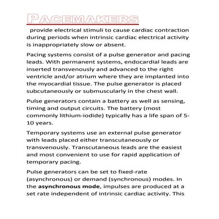Pacemakers