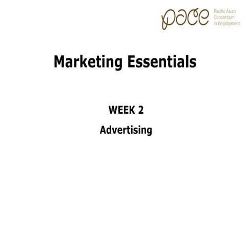 Marketing Essentials: Advertising and Paid Media | PPT 