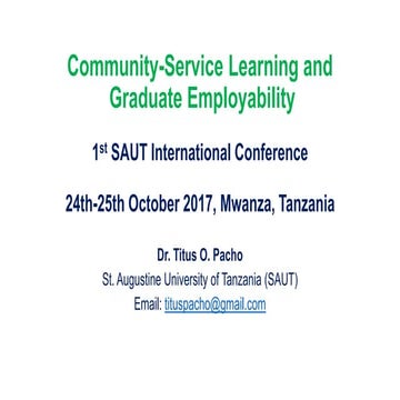 Service-Learning as a Catalyst for Higher Education’s Role in Societal Develo...