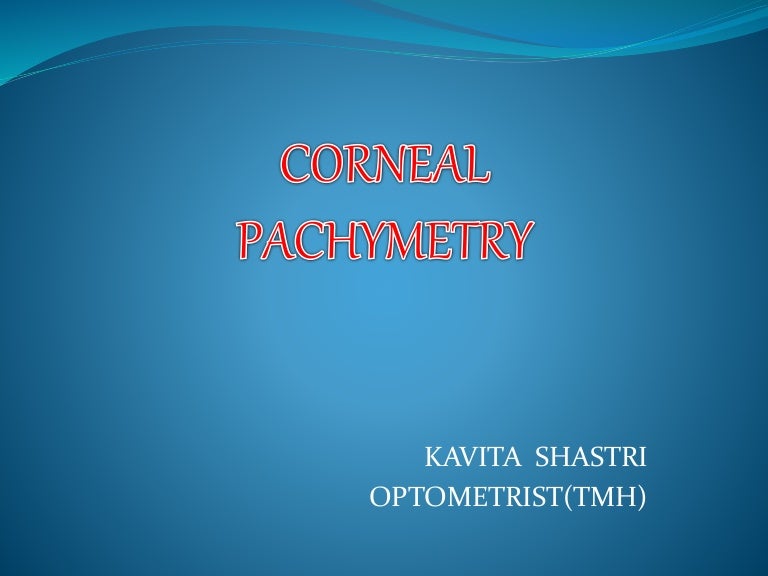Pachymetry Conversion Chart