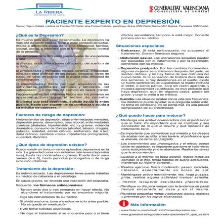 Paciente experto en depresión
