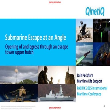 Submarine Escape at an Angle