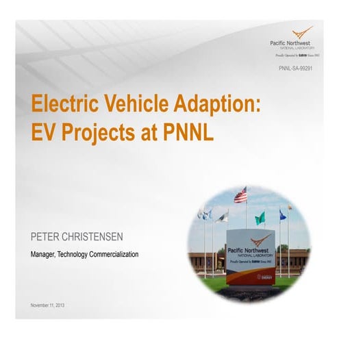 Pacific Northwest National Labs - Electric Vehicle Projects