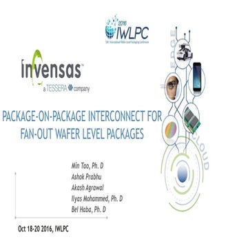 Package on-package interconnect for fan-out wafer level packages