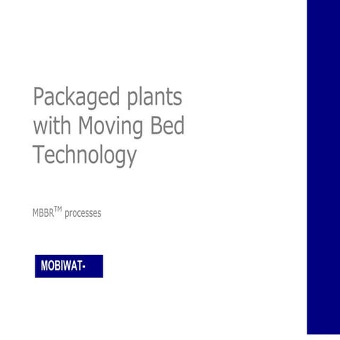 Cleantech MBBR sewage treatment plant Presentation | PDF