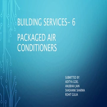 Packaged air conditioners 