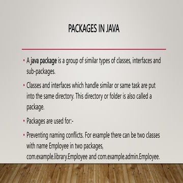 Understanding Java Packages in easy way |Java | PPT