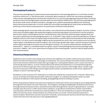 Stability of packaging in pharmacy | PPTX