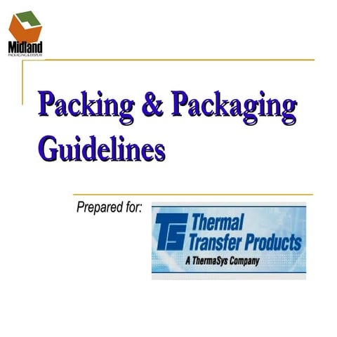 Packaging Best Practices Presentation