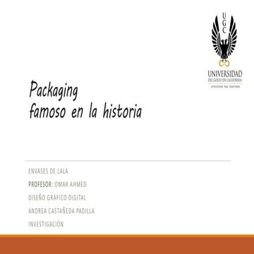 Packaging famoso en la historia | PPTX