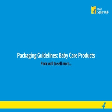Packaging guidelines babycare
