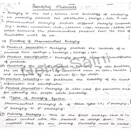 Packaging Material Pdf Pharmaceutics D Pharmacy Pdf