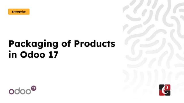What is Packaging of Products in Odoo 17
