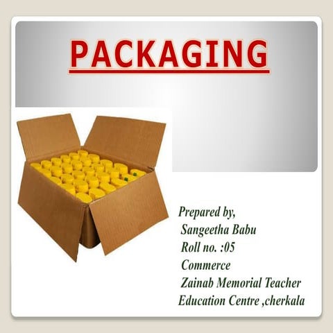 Packaging ppt