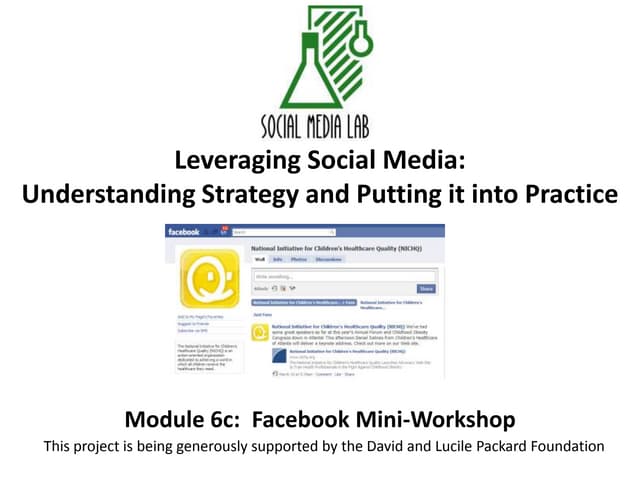Packard socialmedia lab-module 7c-facebook | PPTX