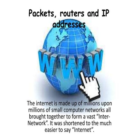 How data packets travel the internet .... | PPTX