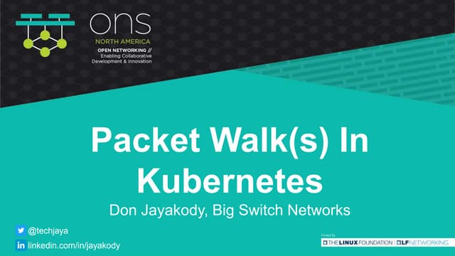 Packet Walk(s) In Kubernetes