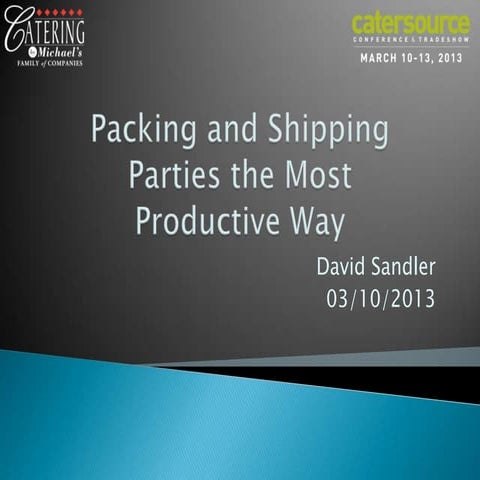 Packing and shipping