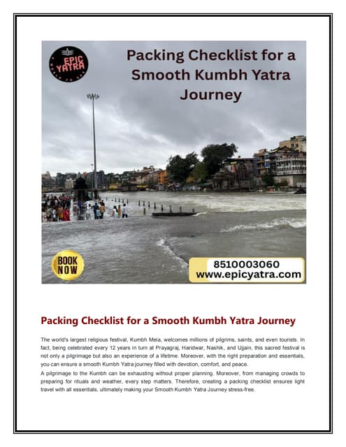 Packing Checklist for a Smooth Kumbh Yatra Journey.pdf