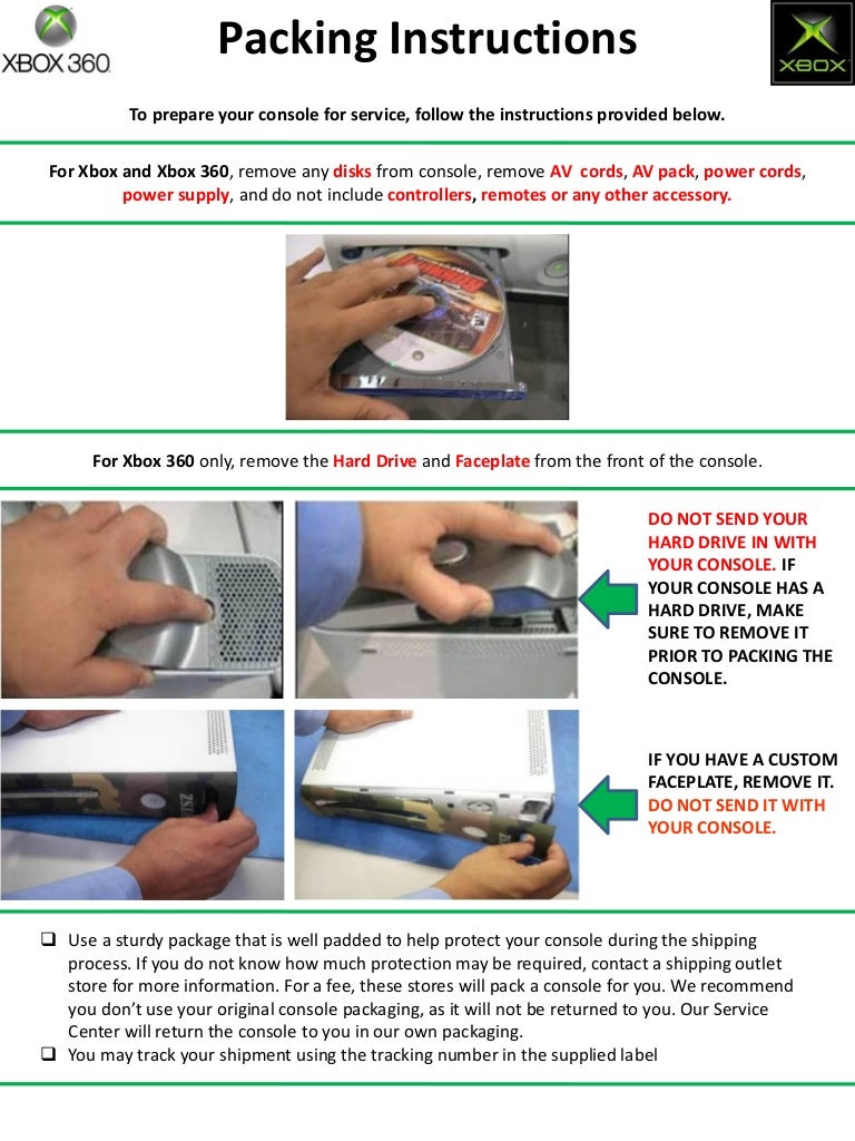 Packing Instructions Us Ups
