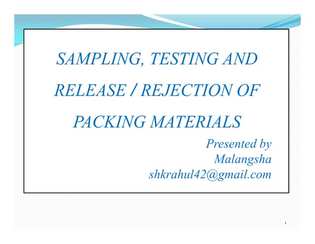 Packing  materials presentation 2