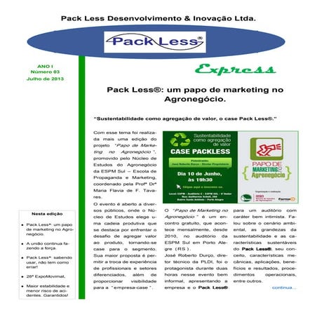 Apresentação packless | PDF