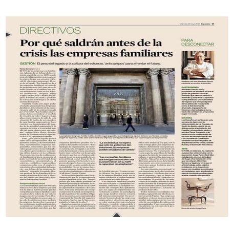 Paco Hevia: "Por qué saldrán antes de la crisis las empresas familiares"